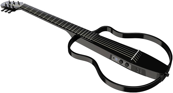 NATASHA NBSG Steel Black - Гитара электроакустическая сайлент смарт