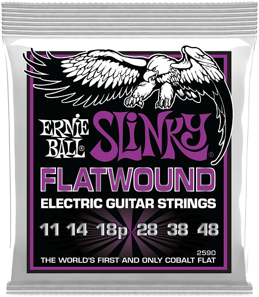 ERNIE BALL 2590 Slinky Flatwound Power 11-48 - Струны для электрогитары