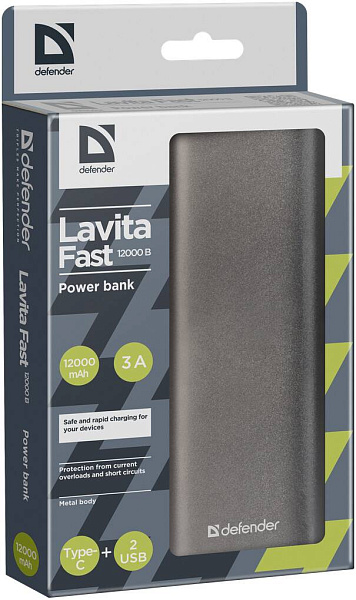 DEFENDER Lavita Fast 12000B - Аккумулятор