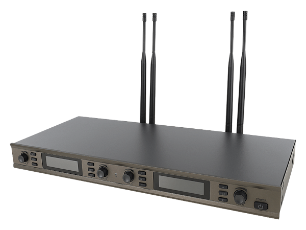 Микрофонная радиосистема Axelvox [DX800FC] UHF 650 - 758 MHz, цифровая модуляция, LCD дисплей, DSP, ручной микрофон - 4 шт.