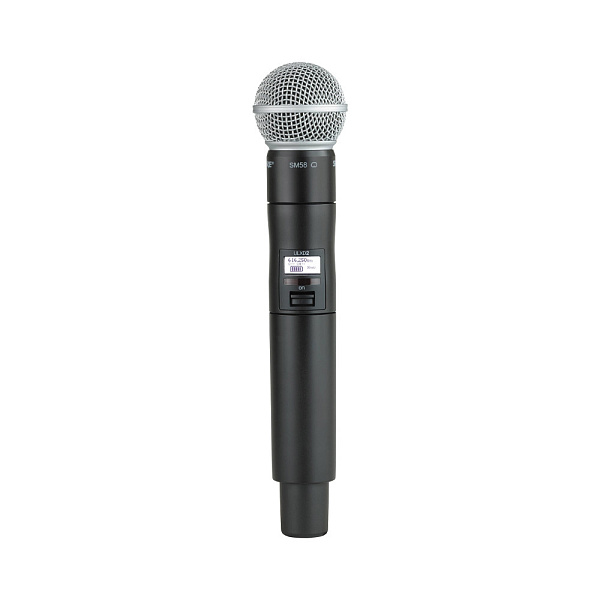 Цифровой ручной передатчик ULXD2 SHURE [ULXD2/SM58=-G51] диапазон 470-534 МГц, динамический кардиоидный капсюль SM58, цвет чёрный