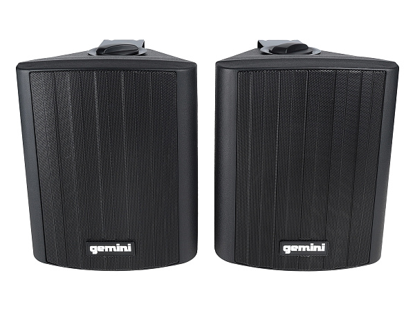 Акустическая система Gemini [GHSI-W525BT-PR-BLK] Активная + пассивная АС, 5.25" НЧ + 0.75" ВЧ, мощность RMS/Peak 60/150 Вт, АЧХ 45-20000 Гц, динамики: 5" НЧ, 1" ВЧ, IP44, BT, 3,5 мм AUX вход, 3,5 мм AUX выход, настенные крепления, пульт ДУ, цвет черный
