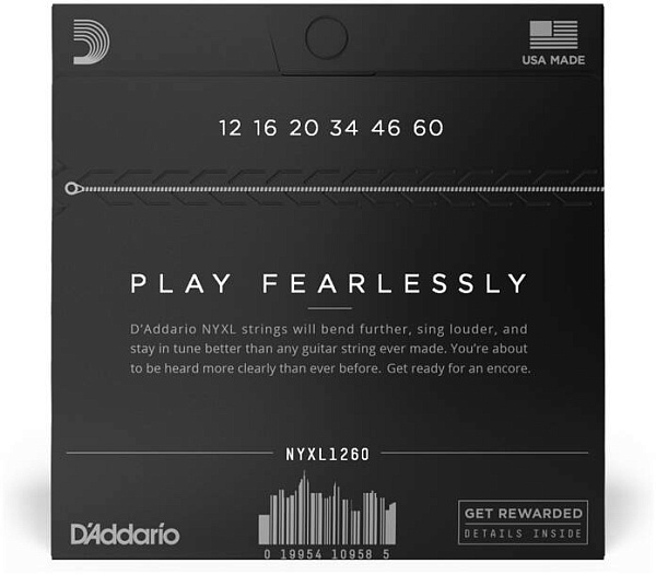 D'ADDARIO NYXL1260 - Струны для электрогитары