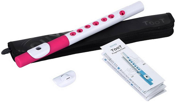 NUVO TooT (White/Pink) блок-флейта TooT, материал - пластик, цвет - белый/розовый,...