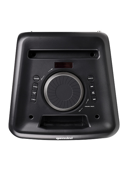 Акустическая система Gemini [GLS-880] Активная, 3-х полосная, DSP, RMS/Peak 100/1000 Вт, АЧХ 30-20000 Гц, Max SPL 98 дБ, динамики: 8" НЧ, 8" СЧ, 1" ВЧ, входы: 1/4" Guitar, 1/4" Mic, 1/8” AUX, USB, FM радио, Bluetooth, аккумулятор, подсветка