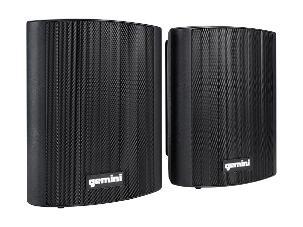 Акустическая система Gemini [GHSI-W525BT-PR-BLK] Активная + пассивная АС, 5.25" НЧ + 0.75" ВЧ, мощность RMS/Peak 60/150 Вт, АЧХ 45-20000 Гц, динамики: 5" НЧ, 1" ВЧ, IP44, BT, 3,5 мм AUX вход, 3,5 мм AUX выход, настенные крепления, пульт ДУ, цвет черный