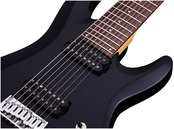 SCHECTER C-8 DELUXE SBK L/H - Леворукая электрогитара, 24 лада
