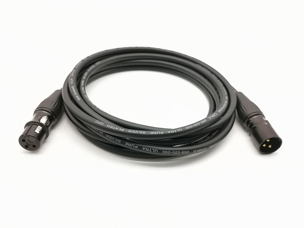 G1-XLR-M-F-0300-0 Кабель микрофонный XLR-M-F, 3м, ZZcable