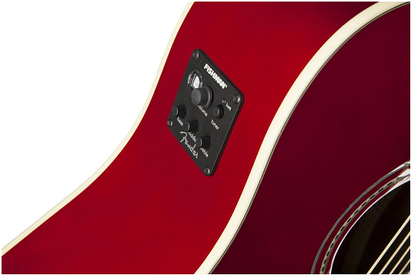 FENDER SONORAN SCE CANDY APPLE RED WITH MATCHING HEADSTOCK - Гитара электроакустическая шестиструнная