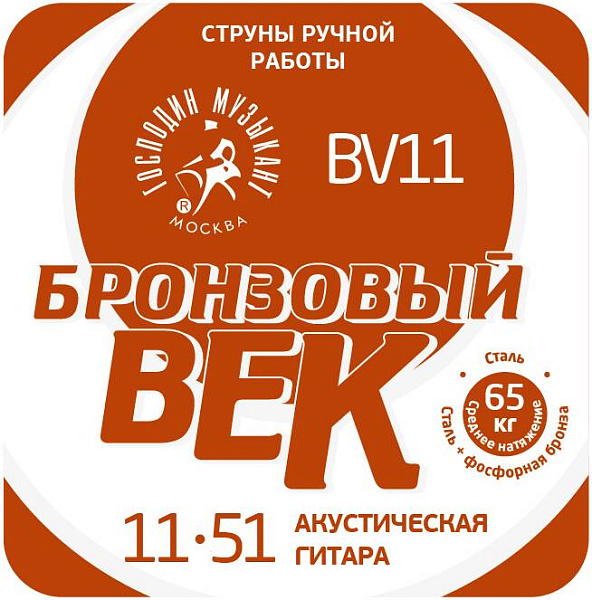 ГОСПОДИН МУЗЫКАНТ BV 11 - Струны для акустической гитары
