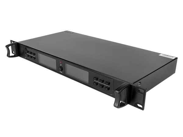 Микрофонная радиосистема Axelvox [DWS7000HT (RT Bundle)] UHF 710-726 MHz, 2 х 32 канала,LCD дисплей, 2х ИК порт, 2 ручных микрофона, 2 держателя на стойку, 2 силиконовых кольца, рэковый приемник