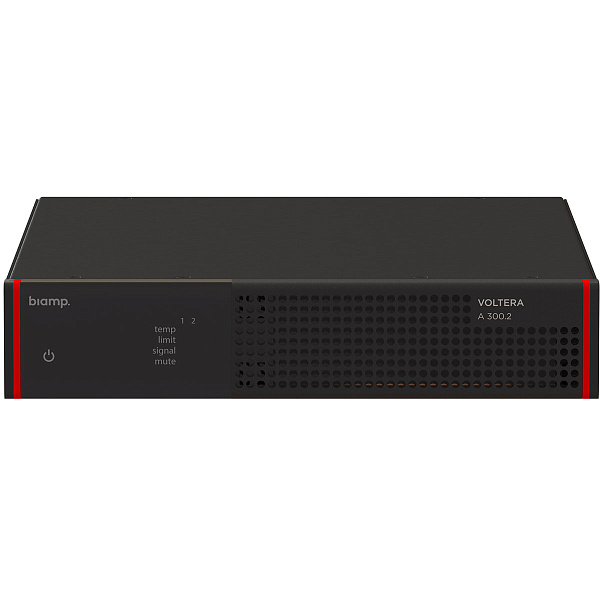 Двухканальный аналоговый усилитель Biamp [Voltera A 300.2] мощностью 300 Вт (150 Вт на канал, возможность выбора режима работы 4 Ом, 8 Ом, 70 В или 100 В)