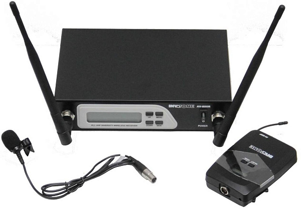 INVOTONE AV-800LV - двухантенная радиосистема с петличкой UHF 710-726 МГц,...