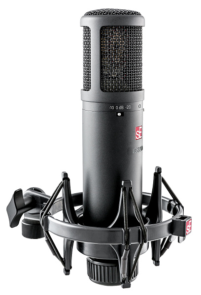 Микрофон конденсаторный sE Electronics [SE 2200] 20 Гц - 20 кГц, кардиоида, комплектация: металлический поп-фильтр, держатель типа паук, резьбовой переходник на микрофонную стойку