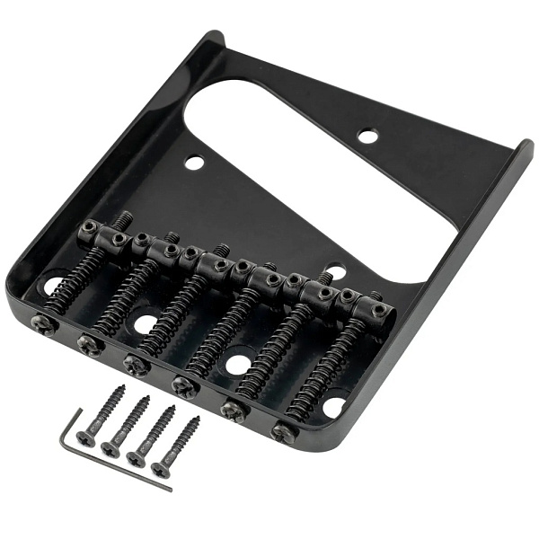 MX1841BK Бридж для электрогитары Tele, черный, Musiclily