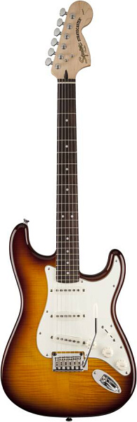 FENDER SQUIER STD STRAT FMT AMB - Электрогитара шестиструнная