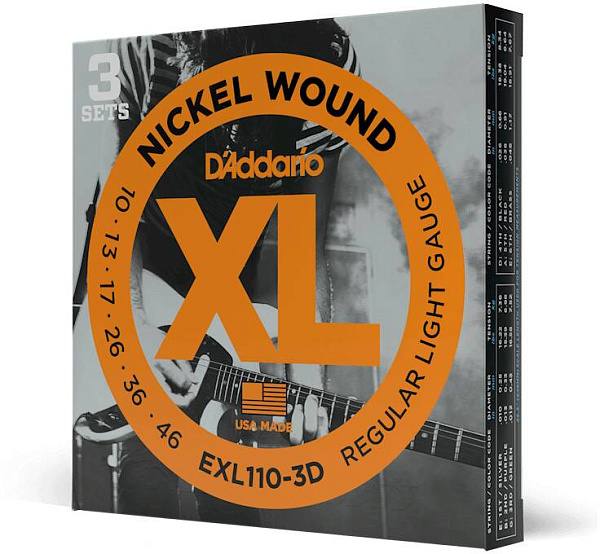 D'ADDARIO EXL110 3D - Струны для электрогитары