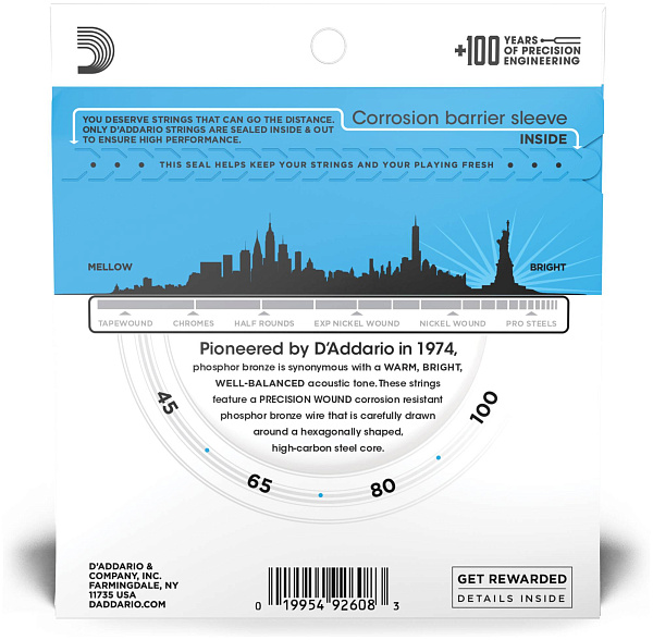 D'ADDARIO EPBB170 - Струны для бас-гитары акустической