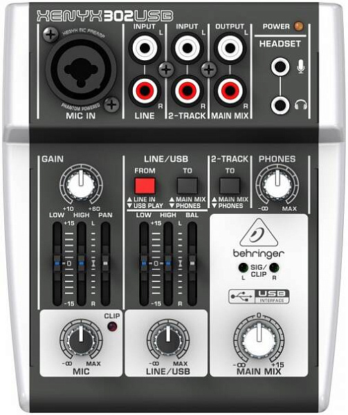 BEHRINGER XENYX 302USB - Микшерный пульт
