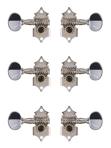 MHC-105-CR-3+3 Колки для гитары 3+3, хром, Metallor