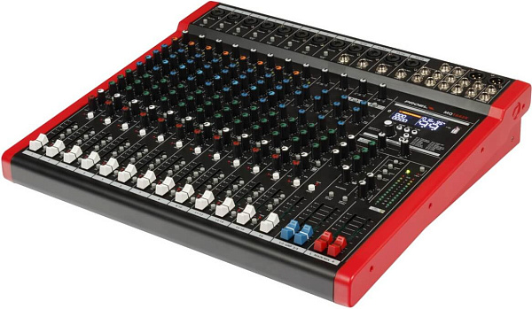 Микшерный пульт PROEL [MQ1642X] 16-ти канальный, 24 бит/48 кГц DSP, Bluetooth, медиа-плеер, 8x Combo XLR микр./лин. входа, 4x XLR+1/4" TRS (L/R) стерео микр./лин. входа, 2x XLR+1/4" TRS Main вых., 2x2 USB аудио интерфейс, 2x USB-A порта