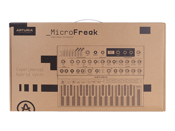 Синтезатор [570101] Arturia [MicroFreak] цифровой аппаратный, 25 клавиш с поддержкой полифонического касания, цифровым осциллятором и аналоговым фильтром Oberheim SEM, CV/Gate/Mod выходы, Cloc IN/OUT, MIDI IN/OUT, выход TRS, выход для наушников, USB