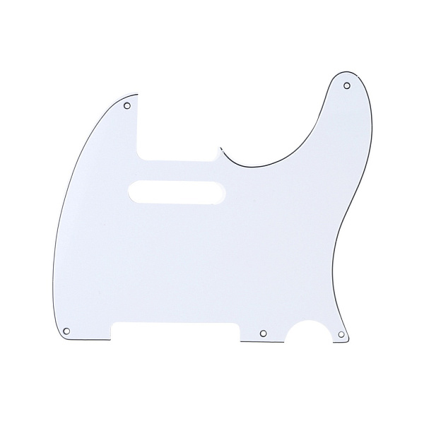 MX1410WH Пикгард для гитары Fender Telecaster, 3 слоя, белая, Musiclily