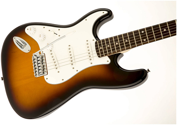FENDER SQUIER AFFINITY STRATOCASTER LEFT HANDED LRL BROWN SUNBURST левосторонняя...