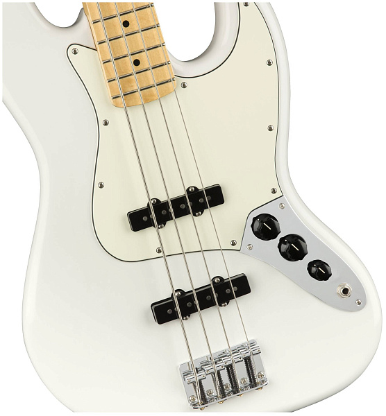 FENDER PLAYER JAZZ BASS MN PWT Бас-гитара, цвет белый
