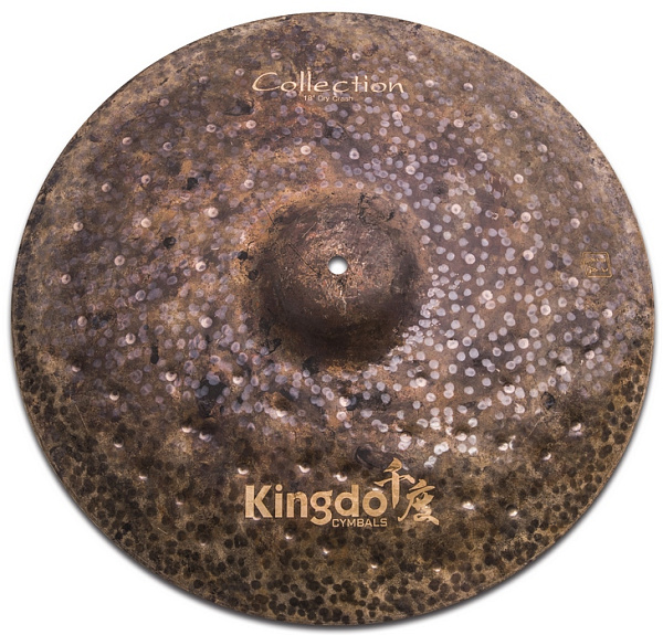 Тарелка крэш 18" [18" COLLECTION DRY CRASH] KINGDO [18" COLLECTION DRY CRASH] сплав B20, ручная работа, оригинальное окисление