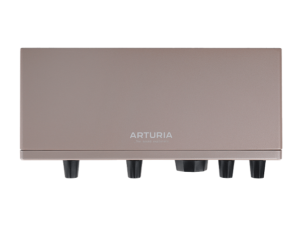 Аудиоинтерфейс USB [800122] Arturia [MiniFuse 2 Champagne] 24бит/192кГц, два комбинированных входа XLR-1/4” (микрофонный / линейный / инструментальный уровень) с фантомным питанием +48 В, выходы на монитор (L/R Jack), выход для наушников, MIDI In/Out