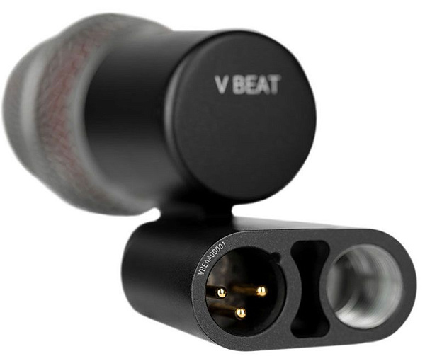 Микрофон динамический sE Electronics [V BEAT] инструментальный, для  малых барабанов и томов, 30 Гц – 19 кГц, суперкардиоида, комплектация: резьбовой адаптер, чехол на молнии, ветрозащита, гайка с накаткой для надежной фиксации микрофона