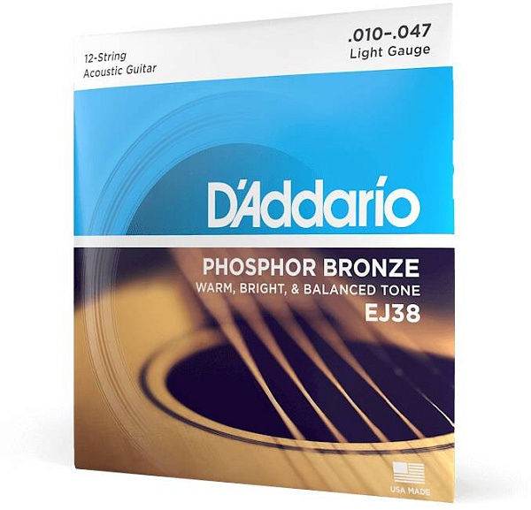 D'ADDARIO EJ38 - Струны для акустической 12-струнной гитары