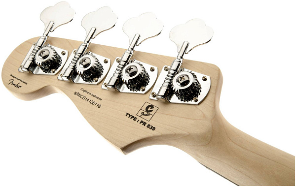 FENDER SQUIER DELUXE JAZZ BASS IV ACTIVE EBONOL FINGERBOARD BLACK - Бас-гитара