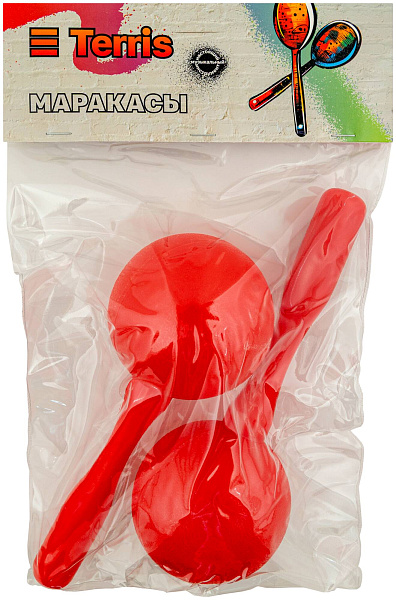 TERRIS MRS-P21 RD - Маракасы пластиковые