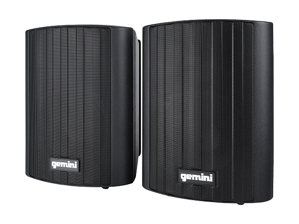 Акустическая система Gemini [GHSI-W525BT-PR-BLK] Активная + пассивная АС, 5.25" НЧ + 0.75" ВЧ, мощность RMS/Peak 60/150 Вт, АЧХ 45-20000 Гц, динамики: 5" НЧ, 1" ВЧ, IP44, BT, 3,5 мм AUX вход, 3,5 мм AUX выход, настенные крепления, пульт ДУ, цвет черный