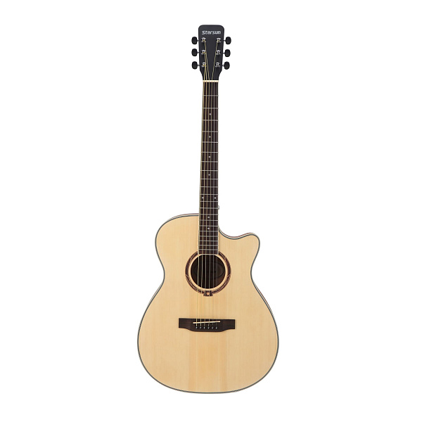 STARSUN TG220c-p Natural - акустическая гитара, цвет натуральный глянцевый