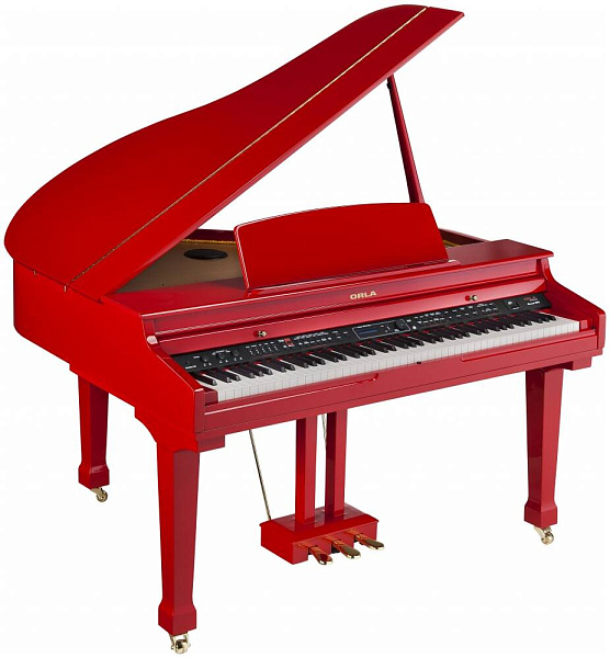 ORLA Grand-500-RED-POLISH Цифровой рояль, с автоаккомпанементом, красный,...