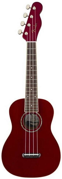 FENDER Zuma Classic Uke CAR WN Укулеле концерт, цвет темно-красный металлик