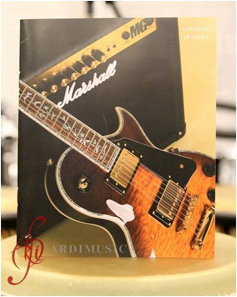 ArdiMusic Тетрадь в клетку "Гитара Les Paul с комбиком", 48 листов