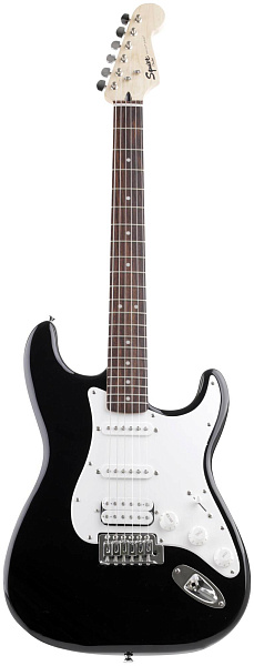FENDER SQUIER BULLET STRAT TREMOLO HSS RW Black - Электрогитара