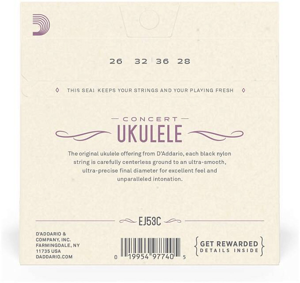 D'ADDARIO EJ53 C - Струны для укулеле концерт