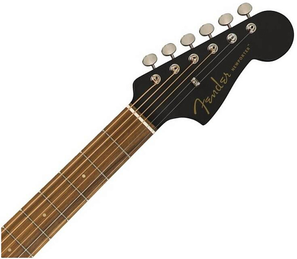 FENDER Newporter Special MBK w/bag - Гитара электроакустическая шестиструнная