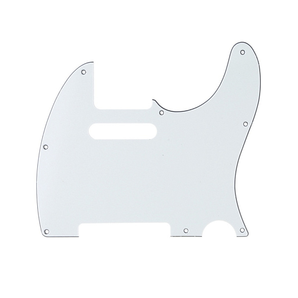 MX1400AW Пикгард для гитары Telecaster, 3 слоя, состаренная белая, Musiclily