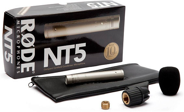 RODE NT5 конденсаторный кардиоидный микрофон с капсюлем 1/2”, частотный...