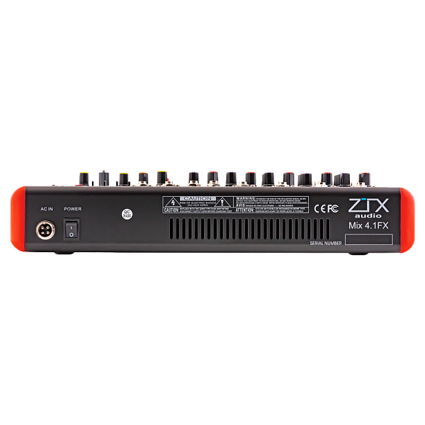 ZTX audio Mix 4.1.Fx - Микшерный пульт 4mono, 1stereo каналы с MP3/SD/DSP/BT
