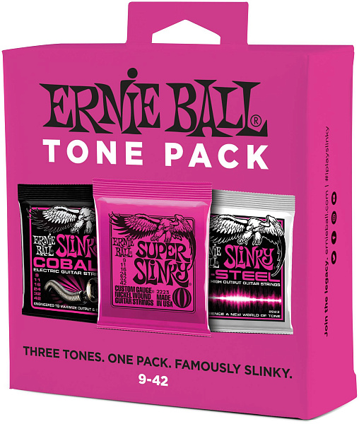 ERNIE BALL 3333 Nickel Wound/Cobalt/M-STEEL Slinky Super 9-42 - Струны для электрогитары
