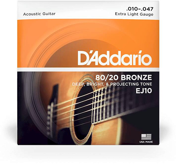 D'ADDARIO EJ10 - Струны для акустической гитары
