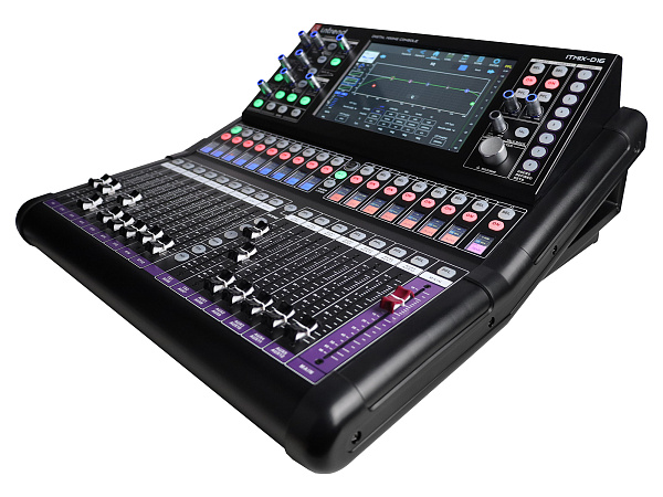 Микшер Intrend [ITMIX-D16] цифровой, 48 каналов, 16 аналоговых входов, поддержка 2х блоков расширения входов/выходов ITMIX-DEX-168