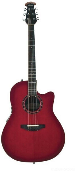 OVATION 2771AX-CCB Standard Balladeer Deep Contour Cutaway Cherry Cherry...